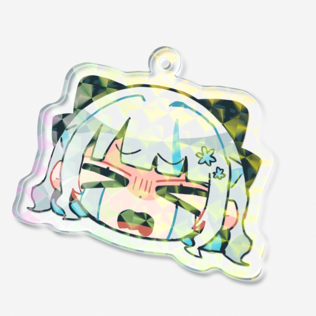 【ホログラムアクリルキーホルダー】甘雪しぐれす(SD体号泣ver)