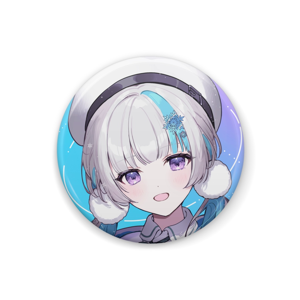 【缶バッジ】甘雪しぐれす(メインビジュアル)