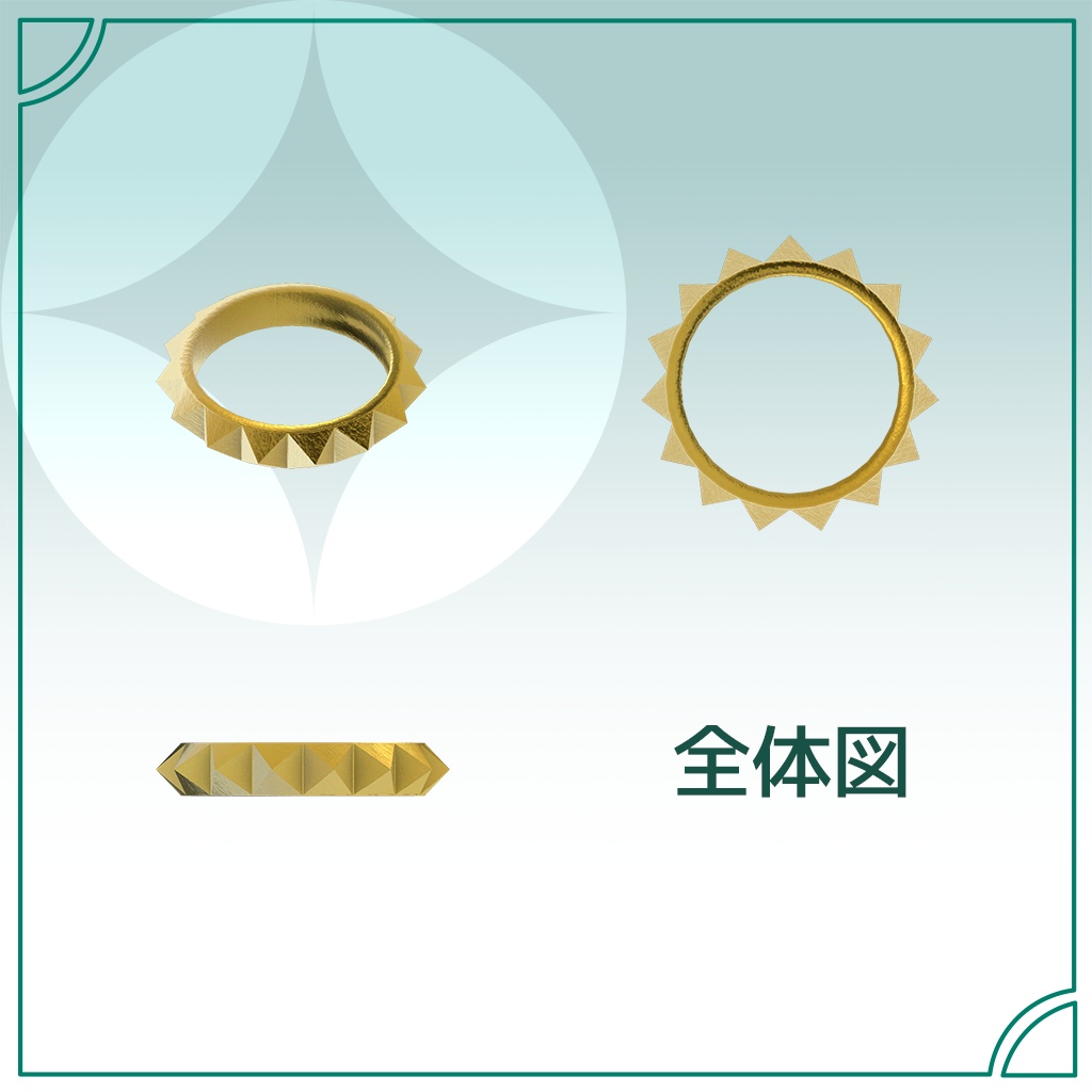 Studs Ring(Gold・Silver)【コラボ商品】