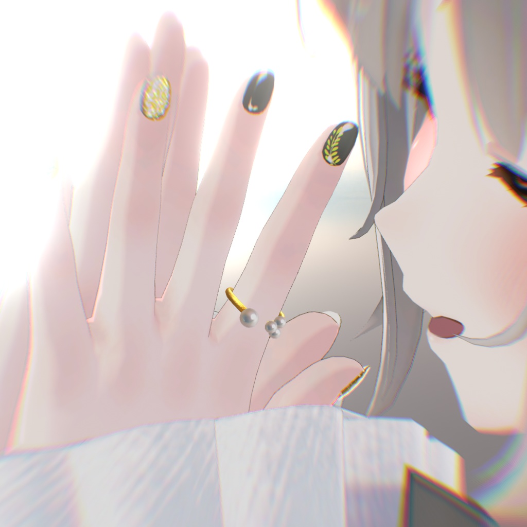 淡水パールFlower ring【コラボ商品】