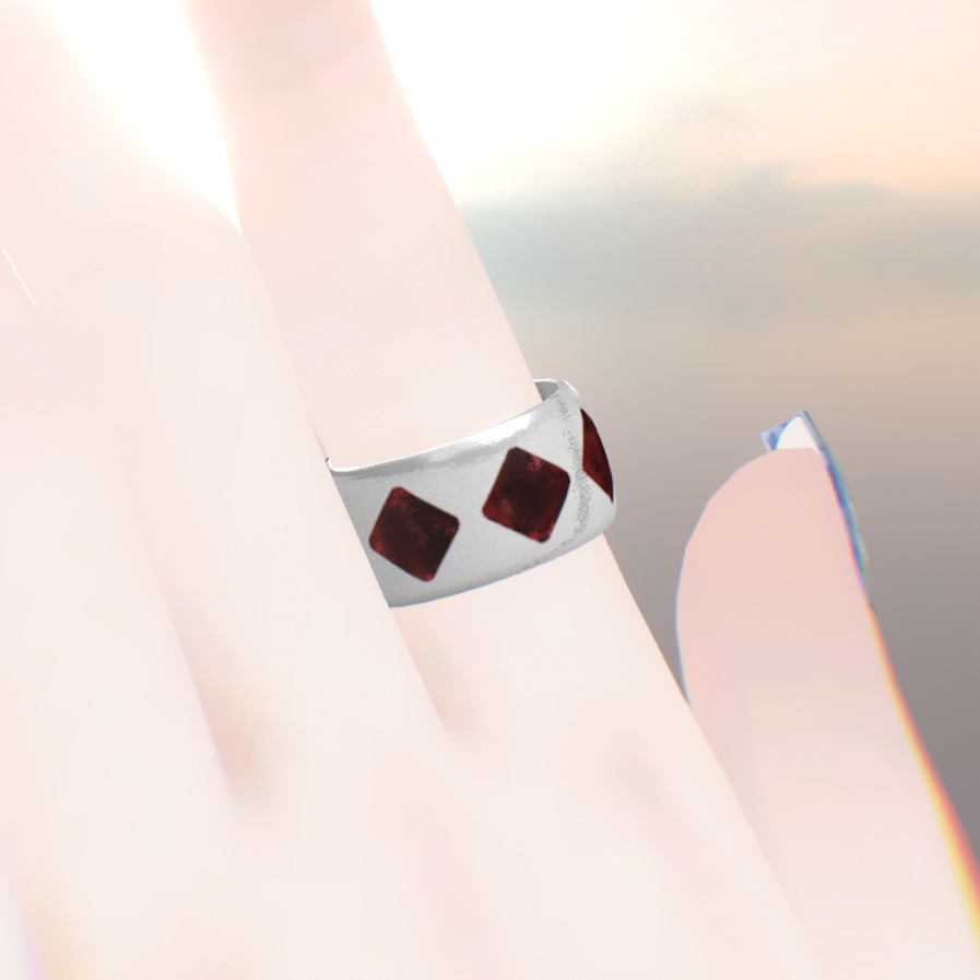 ダイヤ柄リング【コラボ商品】