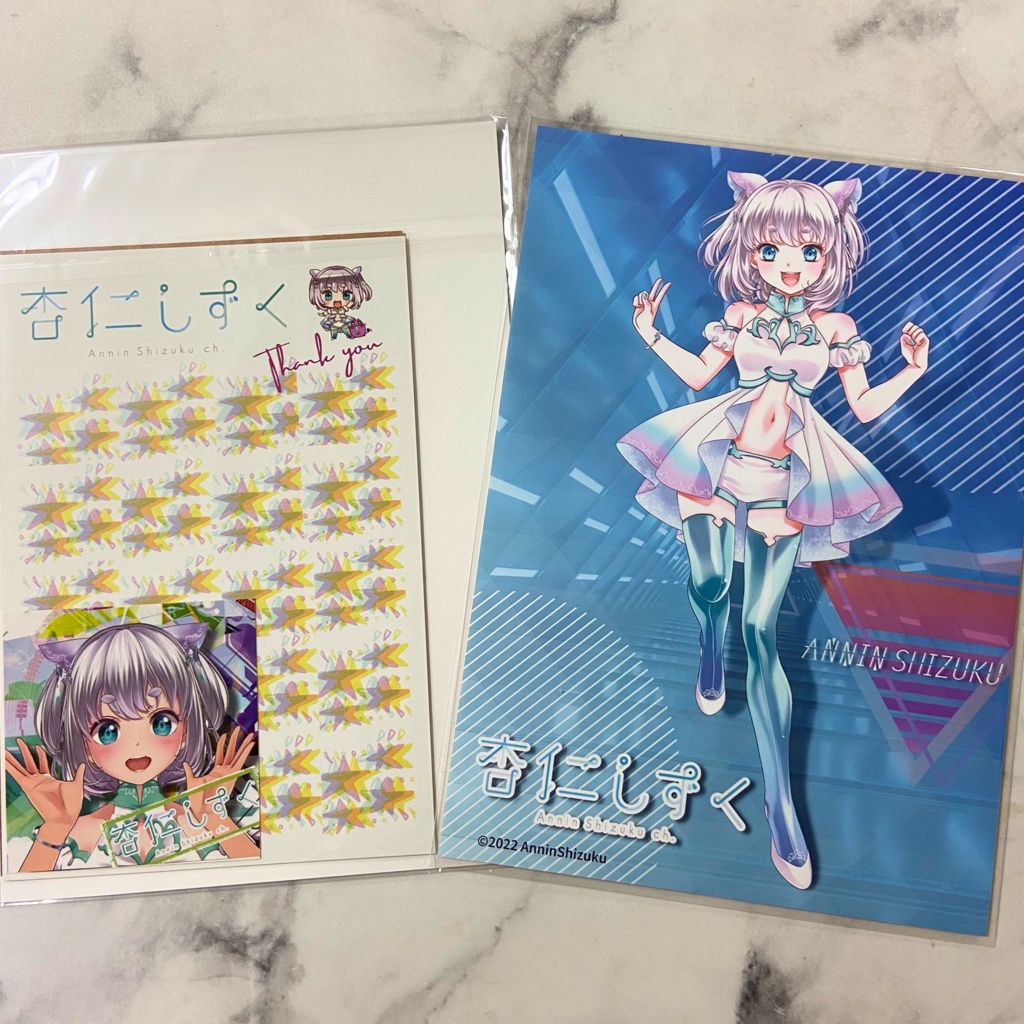 杏仁しずく 2Lステッカーセット