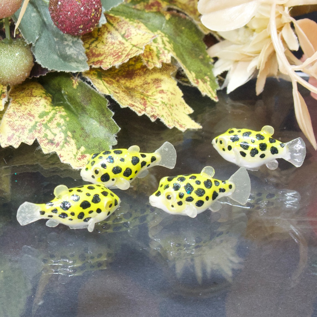 ミドリフグのピアス・イヤリング