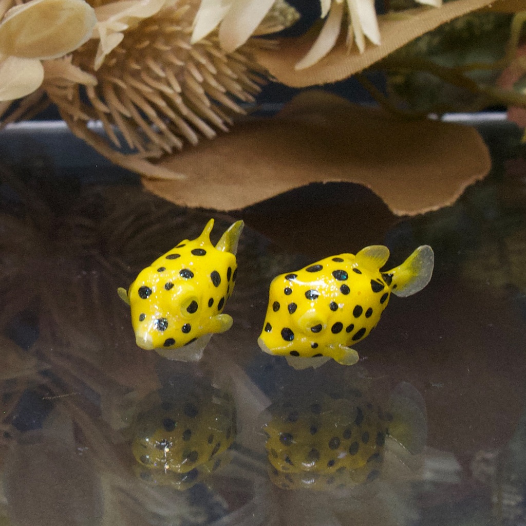 揺れるときめき・ハコフグのピアス・イヤリング