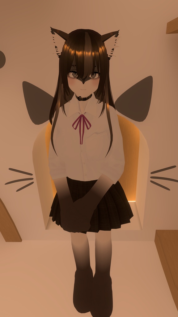 VROID オリジナル3Dモデル+VRoidデータ+自作足跡パーティクル付き 【シャムシバちゃん】