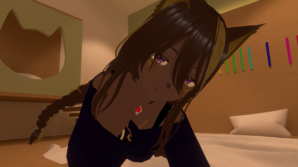 VROID オリジナル3Dモデル+VRoidデータ+自作足跡パーティクル付き 【ラビス・メジスト】