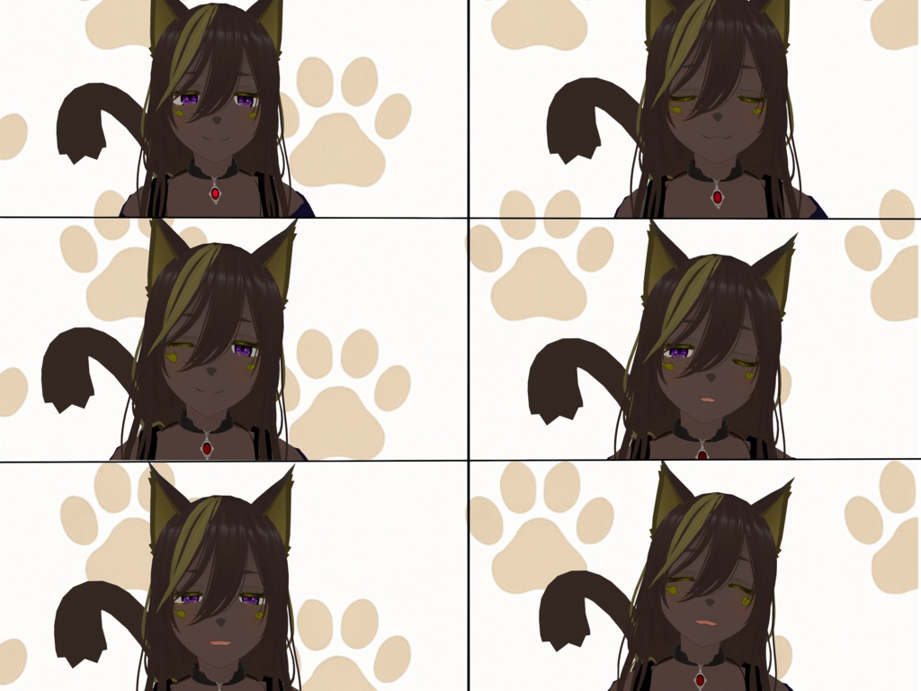 VROID オリジナル3Dモデル+VRoidデータ+自作足跡パーティクル付き 【ラビス・メジスト】