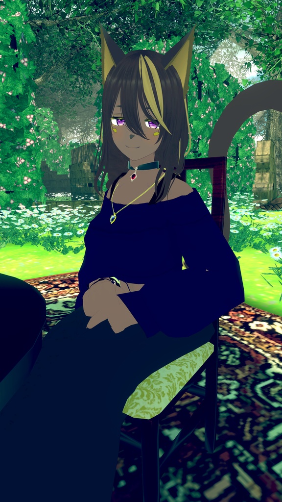 VROID オリジナル3Dモデル+VRoidデータ+自作足跡パーティクル付き 【ラビス・メジスト】