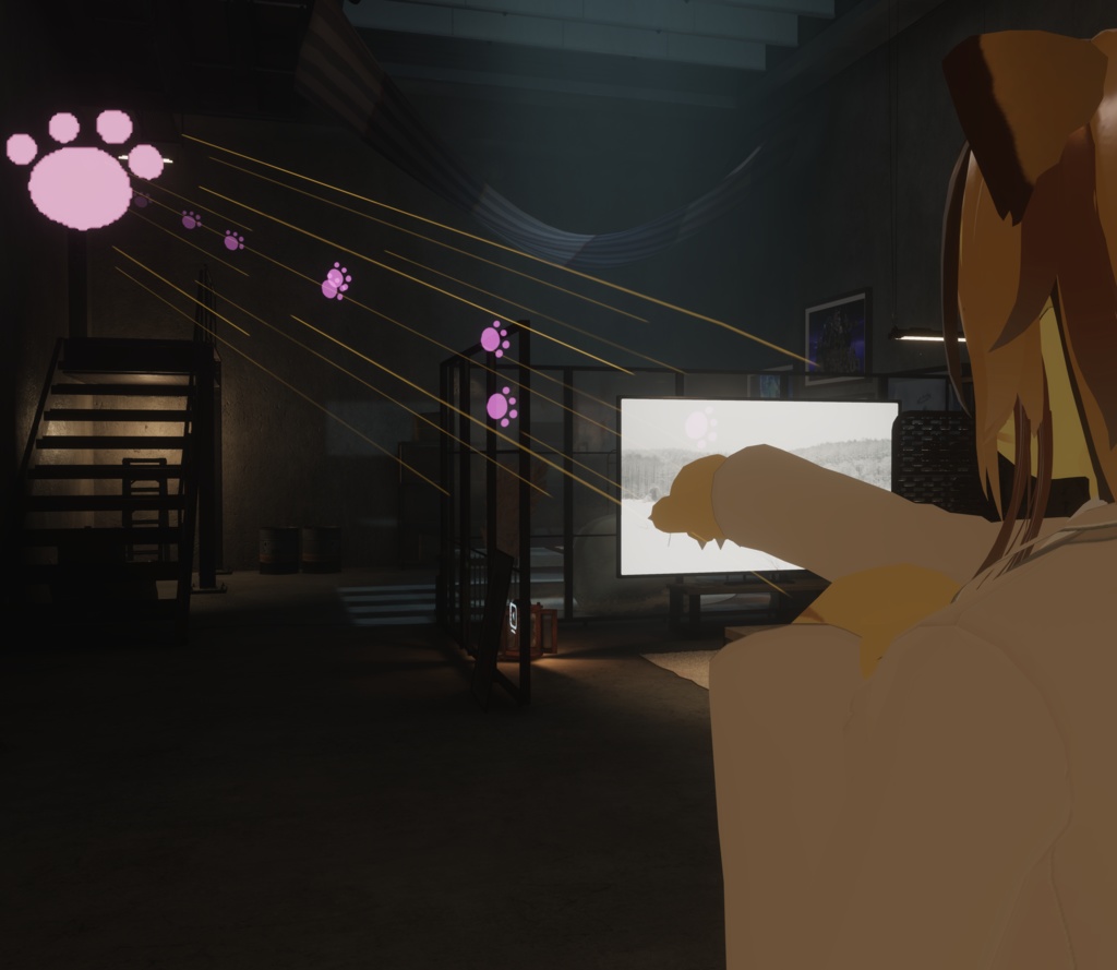 VROID オリジナル3Dモデル+VRoidデータ+自作パーティクル付き 【虎夏ちゃん】