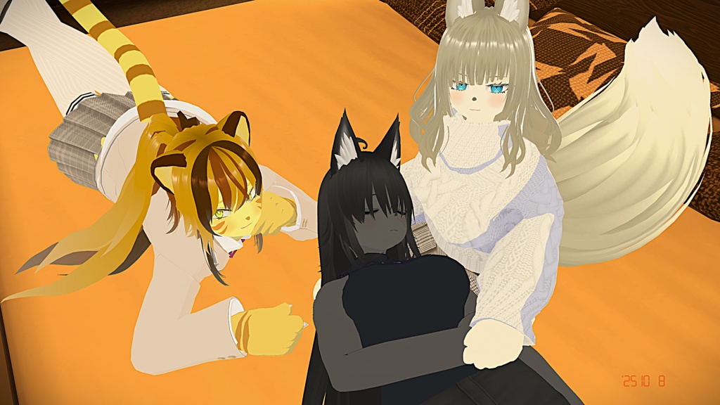 VROID オリジナル3Dモデル+VRoidデータ 【シルミネちゃん】Quest対応版あり