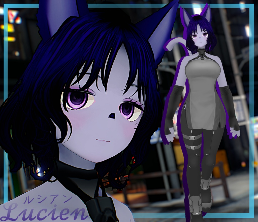 VROID オリジナル3Dモデル＋VRoidデータ　　　　【ルシアンちゃん】Quest対応版あり