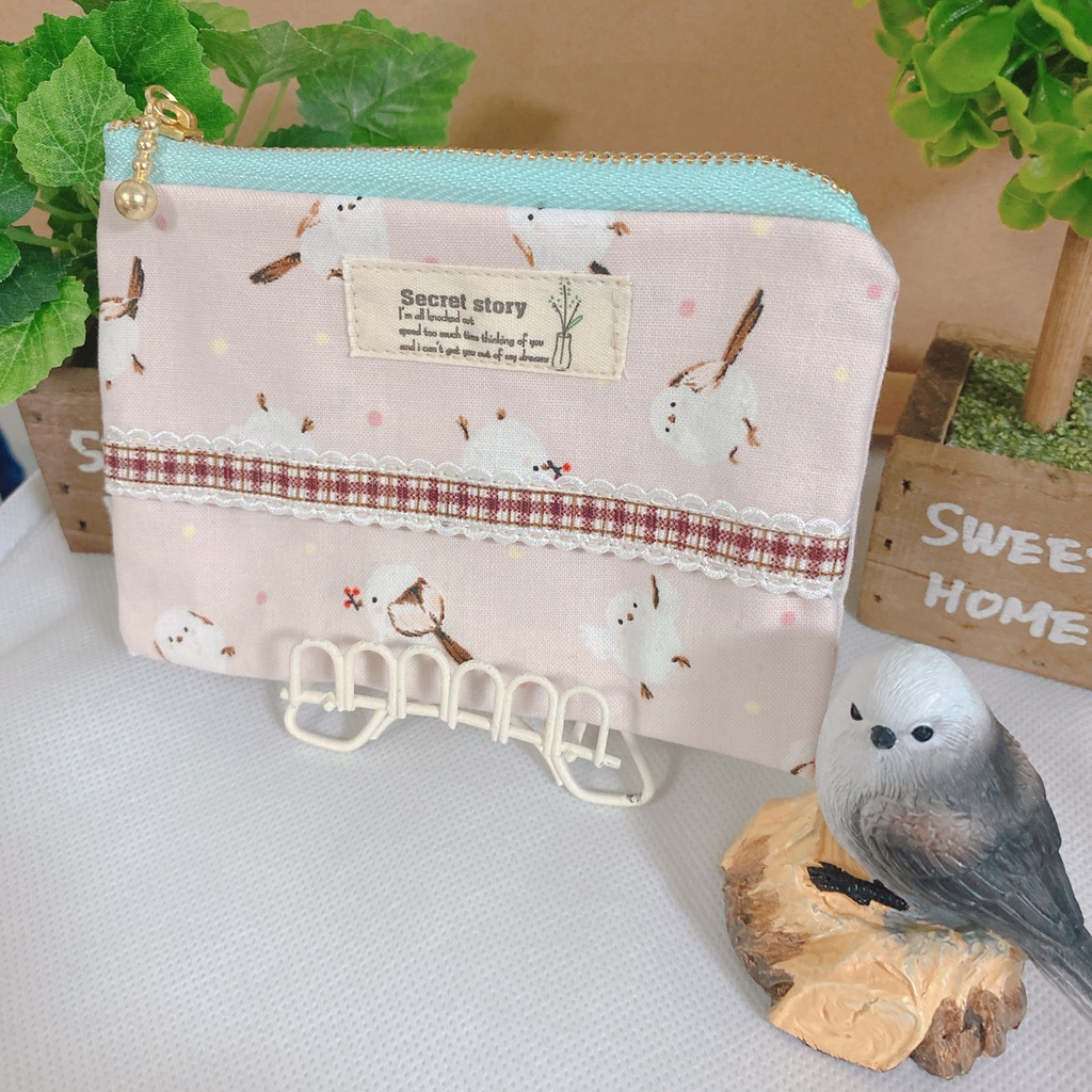 シマエナガ ポーチ付きティッシュケース