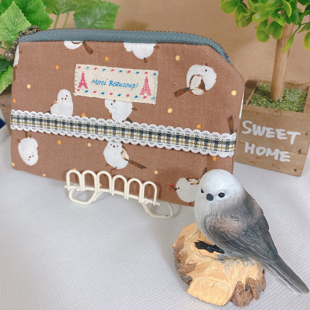 シマエナガ ポーチ付きポケットティッシュケース