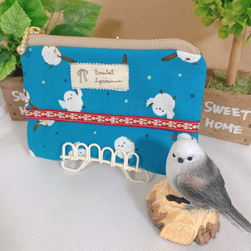 シマエナガ ポーチ付きポケットティッシュケース