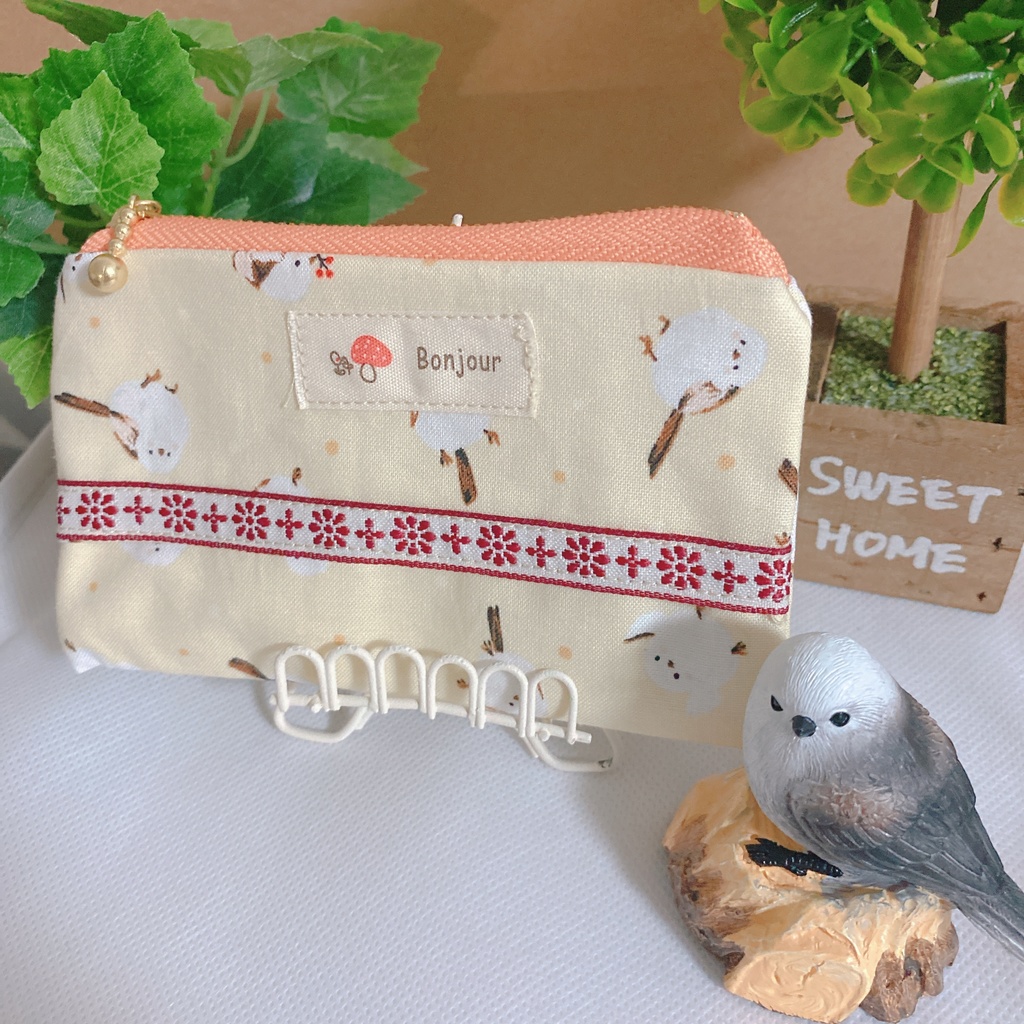 シマエナガ ポーチ付きポケットティッシュケース