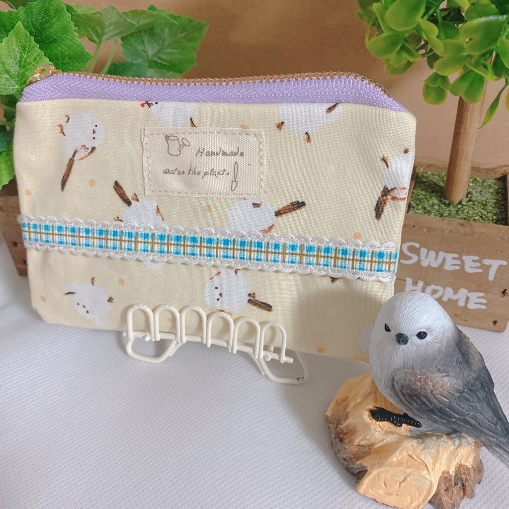 シマエナガ ポーチ付きポケットティッシュケース