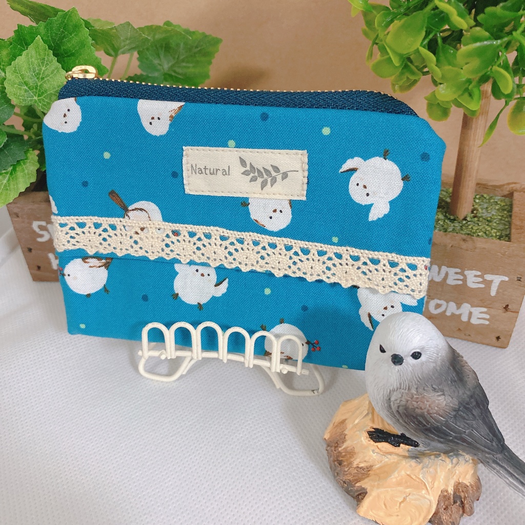 シマエナガ ポーチ付きポケットティッシュケース