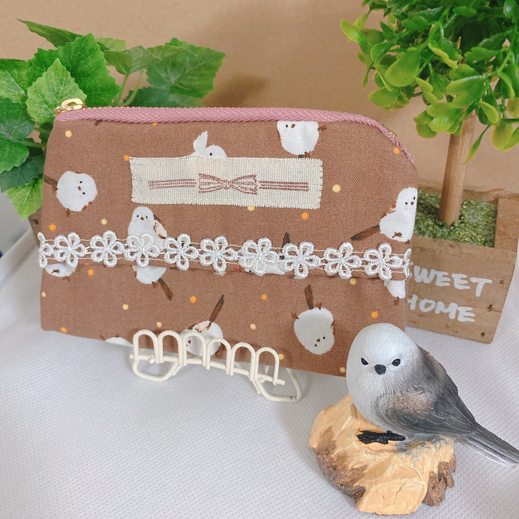 シマエナガ ポーチ付きポケットティッシュケース