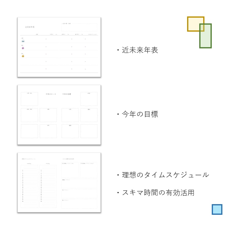 2025年 夢・目標をかなえる手帳 リフィル/テンプレート