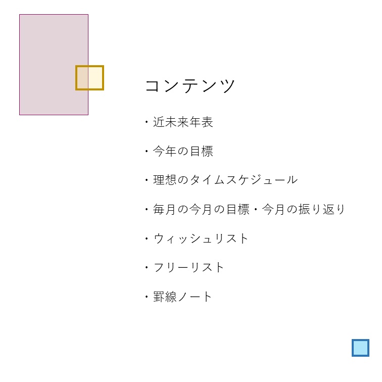 2025年 夢・目標をかなえる手帳 リフィル/テンプレート