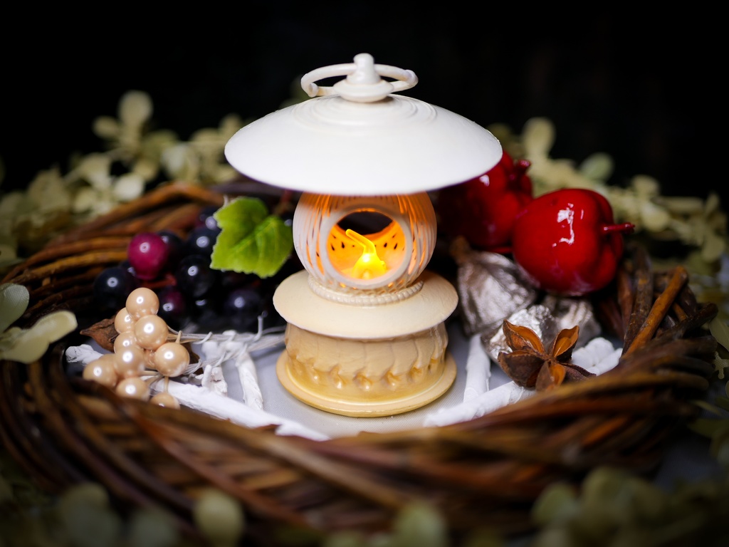 【終了】アンティーク調 ミニランタン(ホワイト)