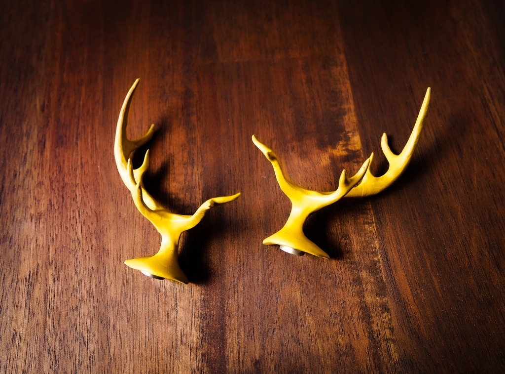 【終了】ミニ鹿角 ウッドナチュラル(40cmドール用)