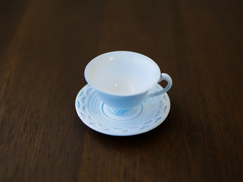 ティーセット(クリヤーホワイト)