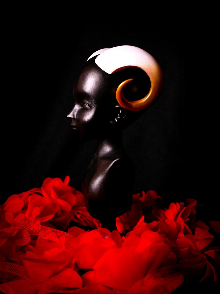 【終了】ミニ山羊角 (40cmドール用)