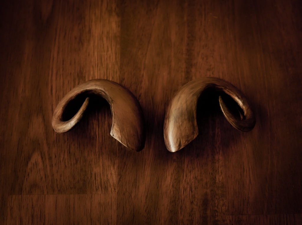 【終了】ミニ山羊角 (40cmドール用)