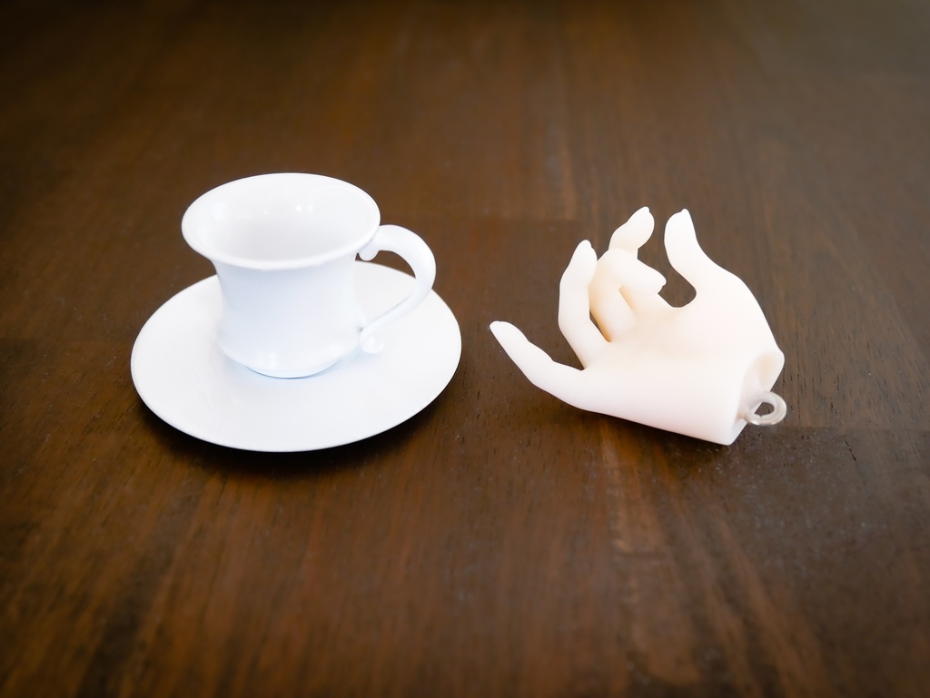 コーヒーカップ&ソーサー 2種(60cmドール用)