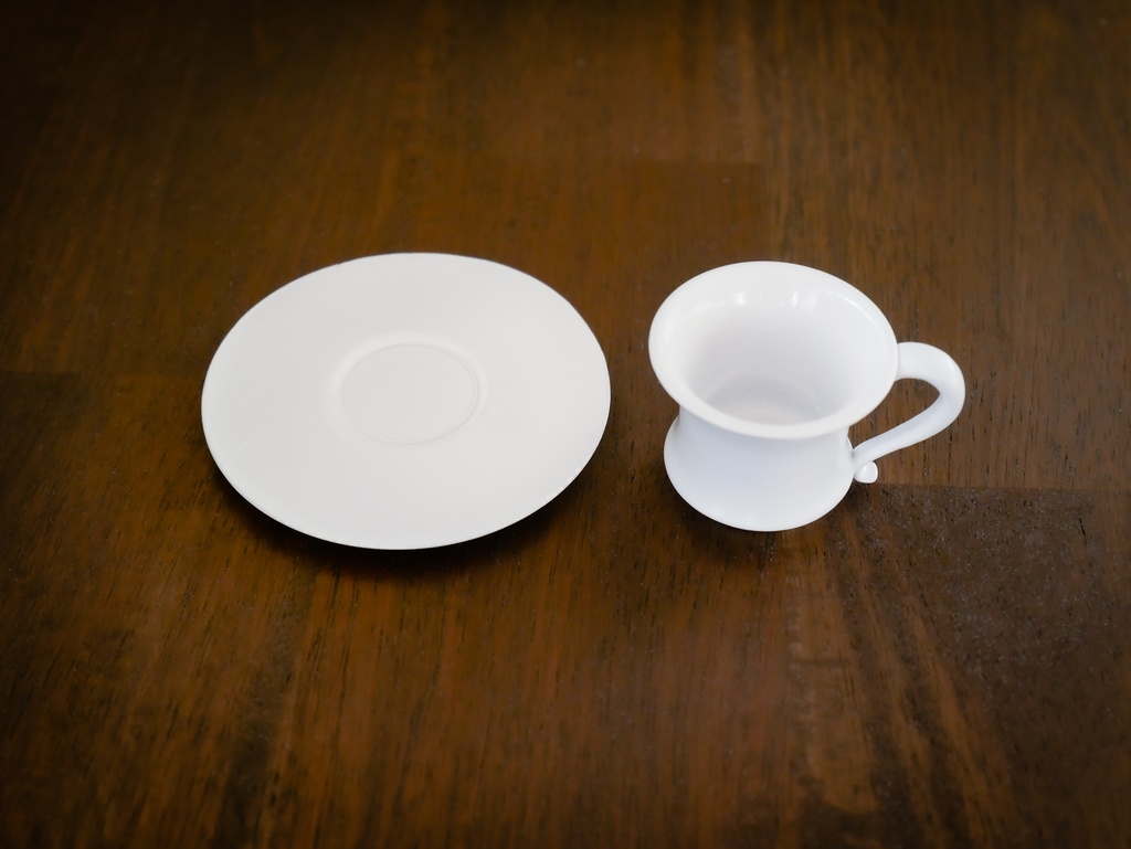 コーヒーカップ&ソーサー 2種(60cmドール用)