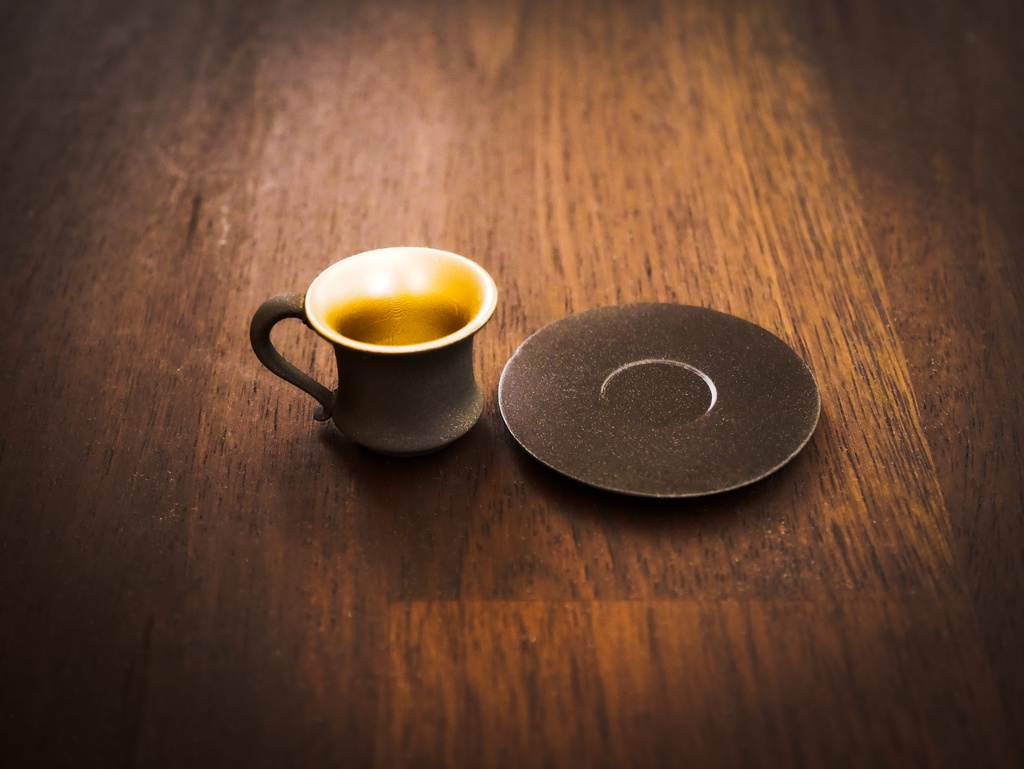 ミニコーヒーカップ&ソーサー 2種(40cmドール用)