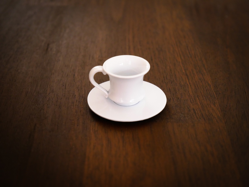 ミニコーヒーカップ&ソーサー 2種(40cmドール用)