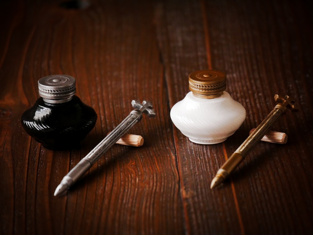 【セール】アンティークディップペン 2種(60cmドール用)