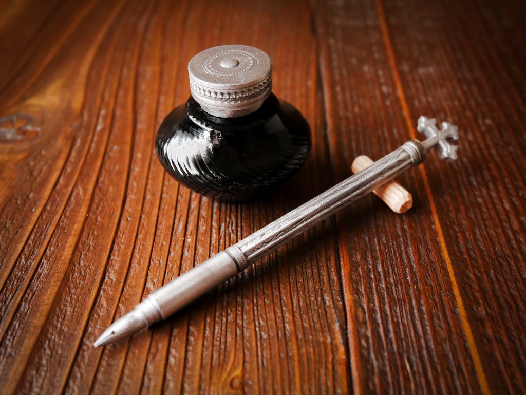 【セール】アンティークインク瓶 2種(60cmドール用)