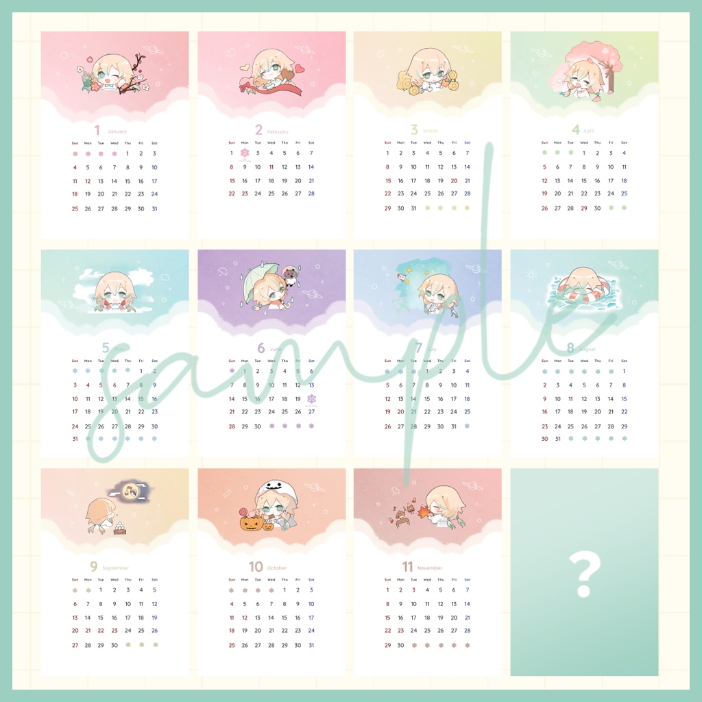 📅2026年 月めくり卓上カレンダー