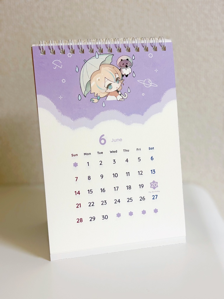 📅2026年 月めくり卓上カレンダー