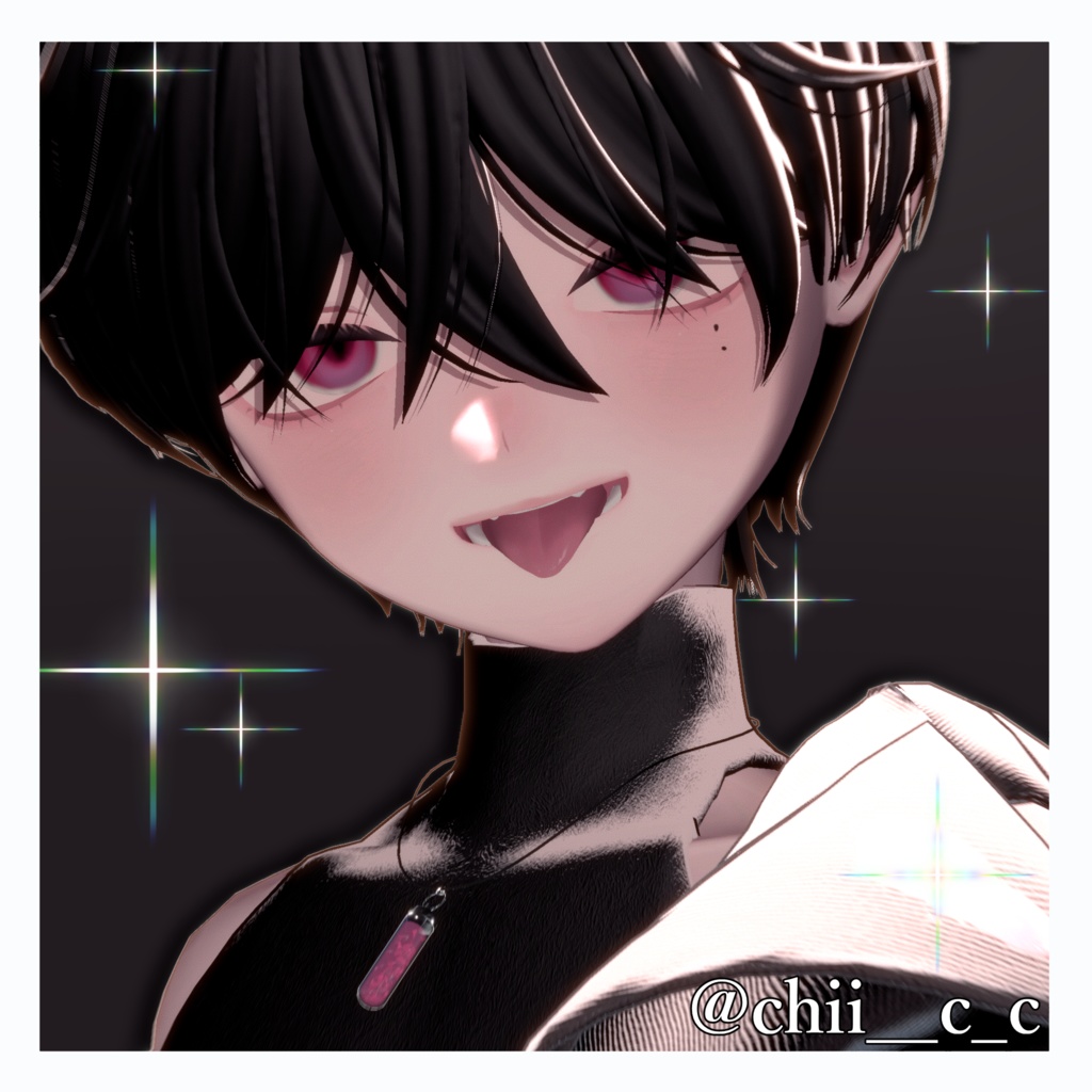 Veil of gem【VRC想定】カプセルネックレス