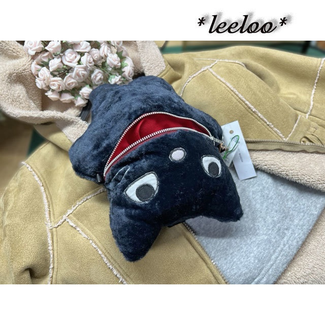 ★★里親募集中★超デカ黒猫ヤローのポーチ★★