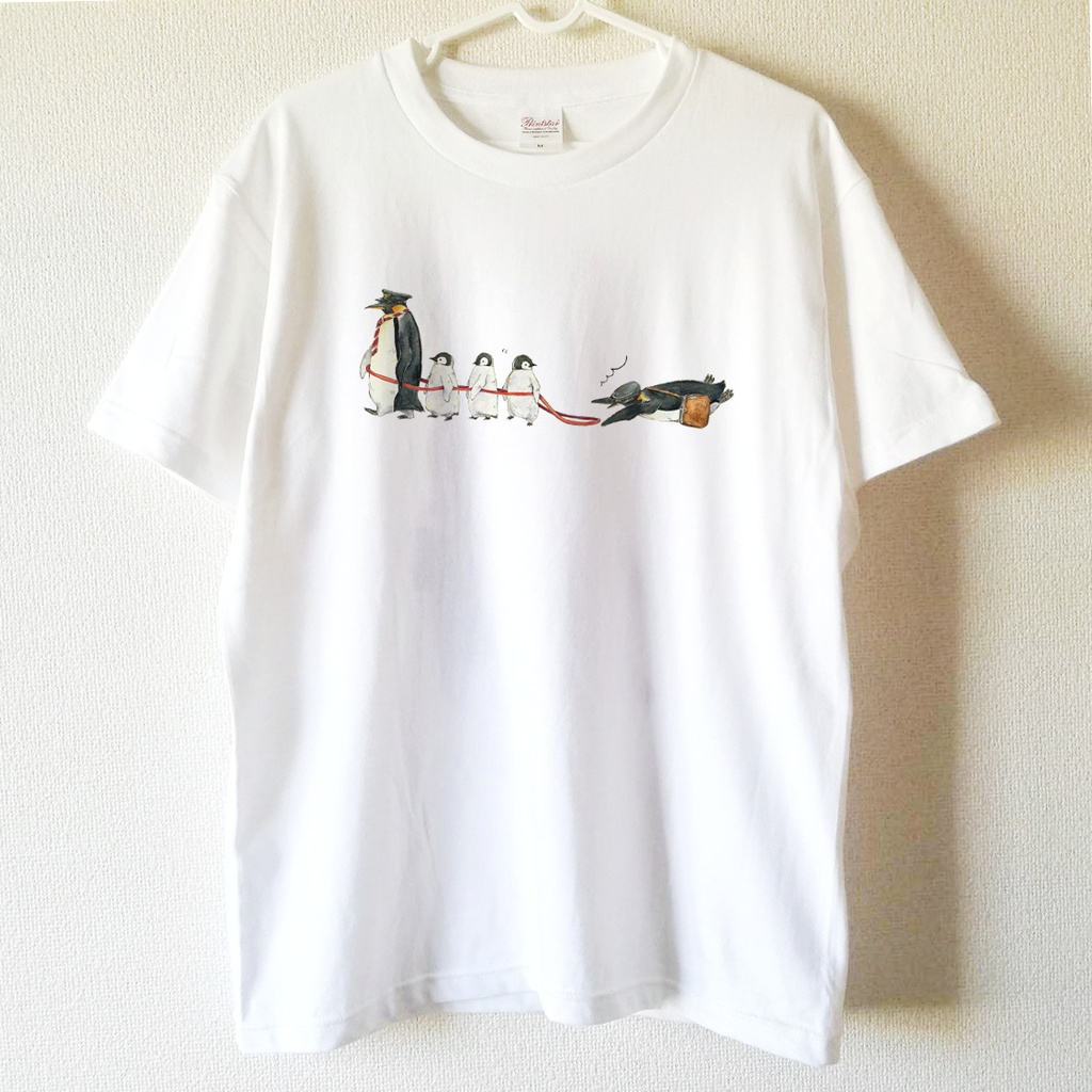 送料無料 コウテイペンギンの電車ごっこtシャツ 子供から大人までみんなで使える13サイズ オトンノアトリエ Booth