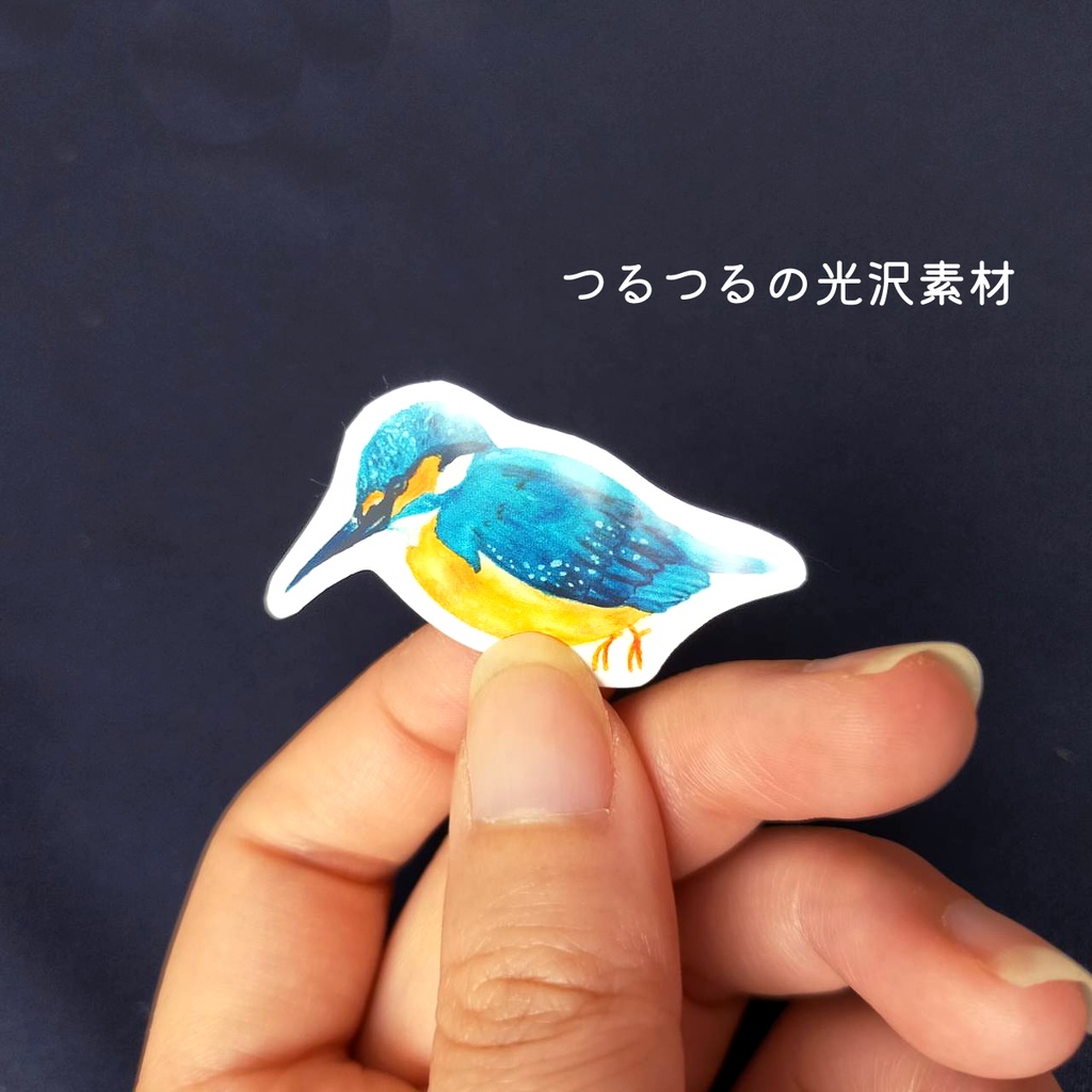 【22枚セット】日本の野鳥 絵本風ミニステッカー 全22種類