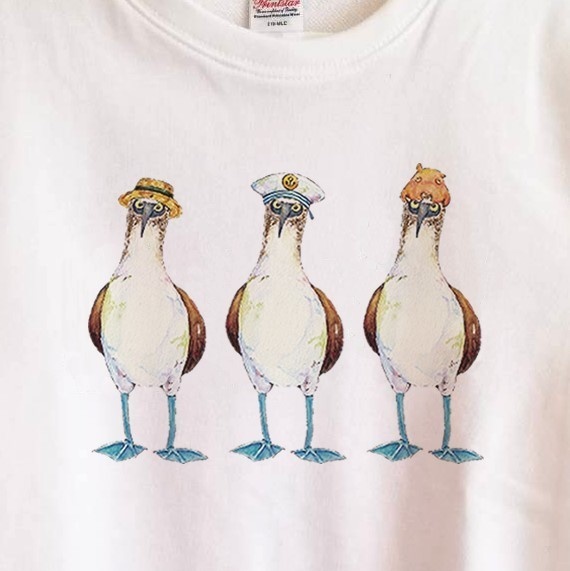 【送料無料】おめかしアオアシカツオドリのトレーナー