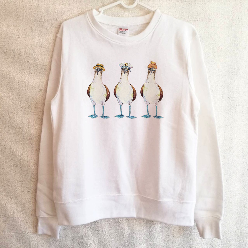 【送料無料】おめかしアオアシカツオドリのトレーナー