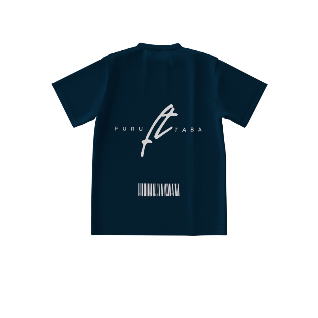 furutabaTシャツ ftバーコード(ネイビー)