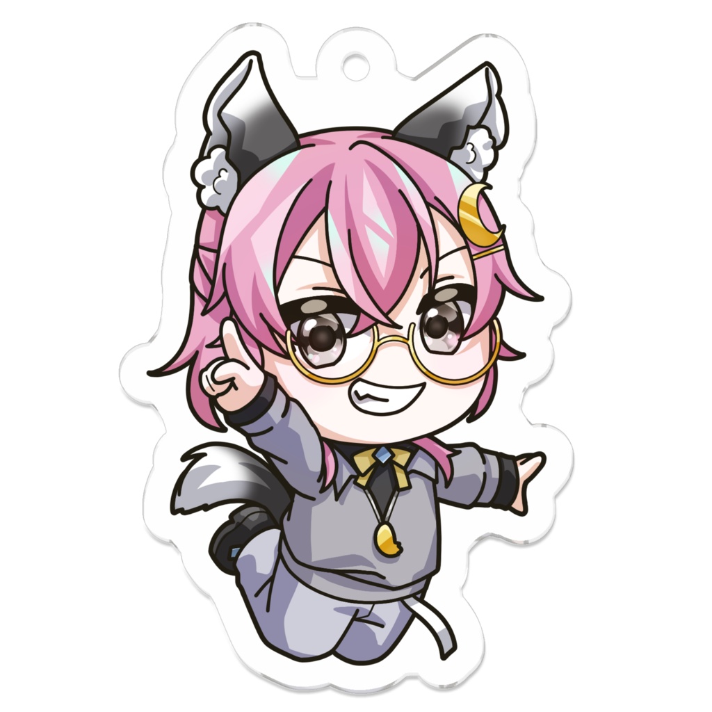 【1周年記念グッズ】彼方陽香🎲🎰🖤アクリルキーホルダー