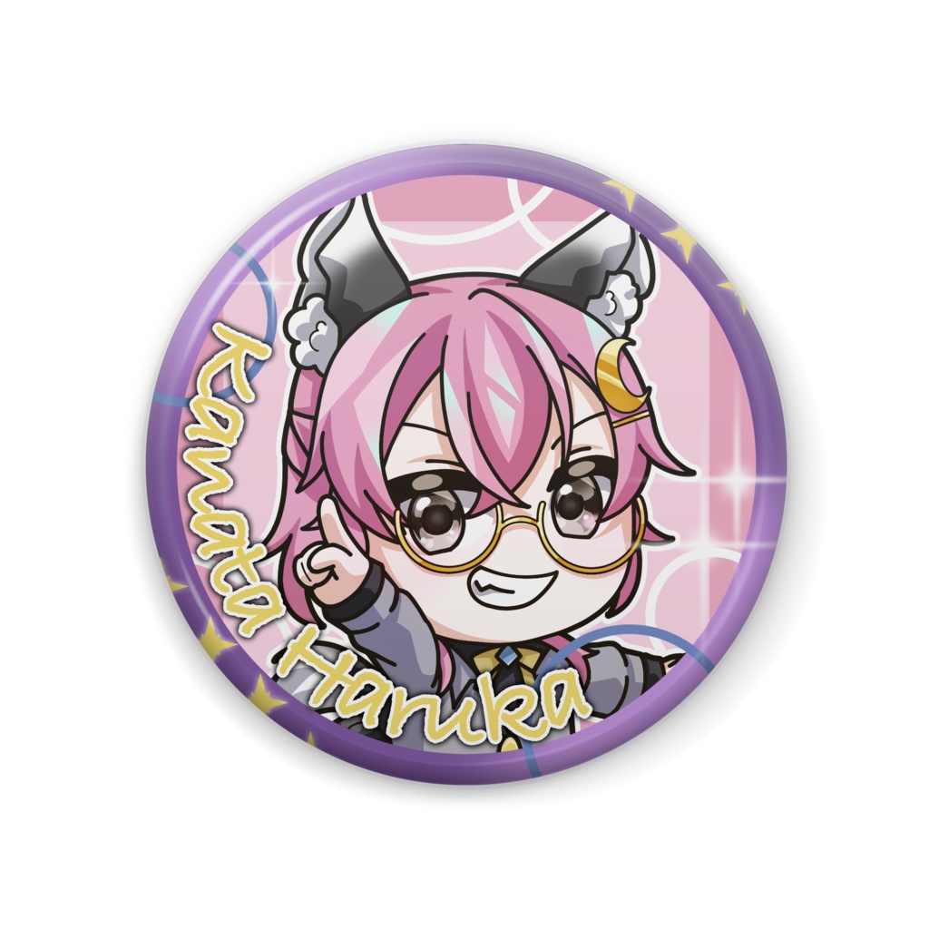 【1周年記念グッズ】彼方陽香🎲🎰🖤缶バッジ