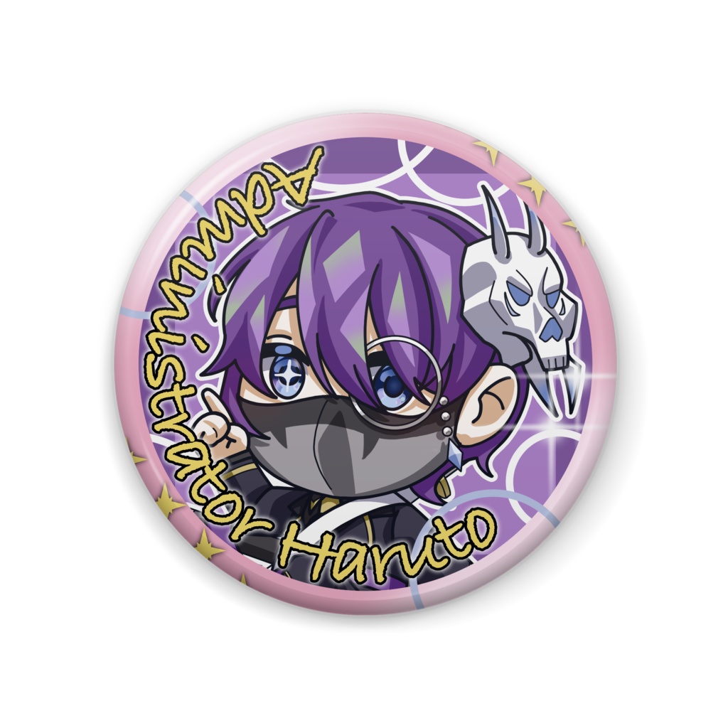 【1周年記念グッズ】管理人・陽斗🧹🕰️🤍缶バッジ