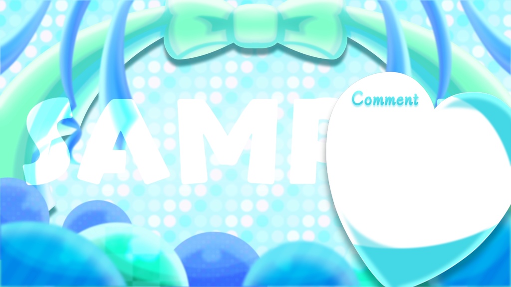 【動く背景素材】ミントリボン【MP4】