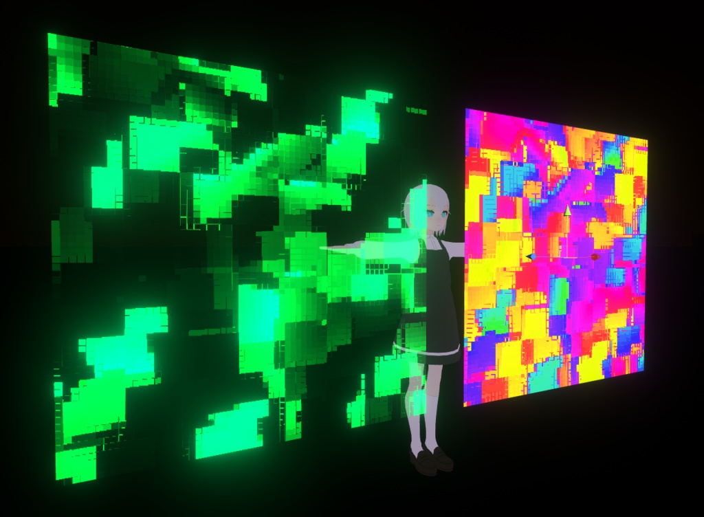 【無料】ピクセルワープシェーダー / Pixel Warp Shader