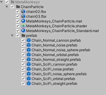 Chain Particle / 鎖パーティクル